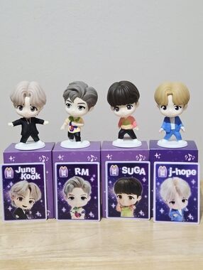 Tiny Tan 4 Pc Figure Set - K-pop - McDonald's Toys